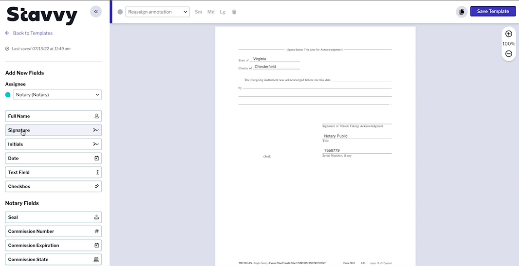 Annotation Templates Stavvy